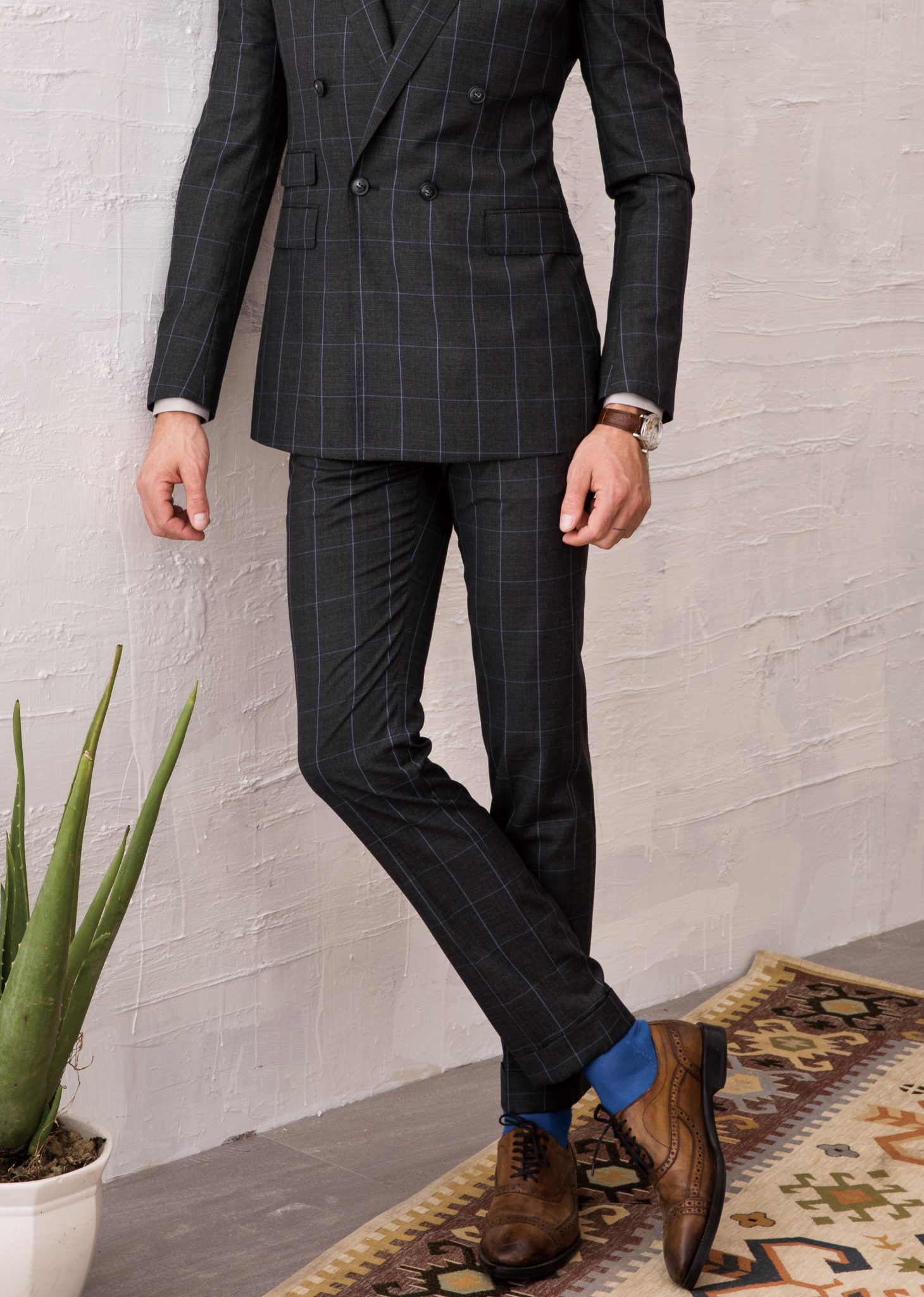 Mens Tailored Trousers & Custom Suit Pants | Collars & Cuffs