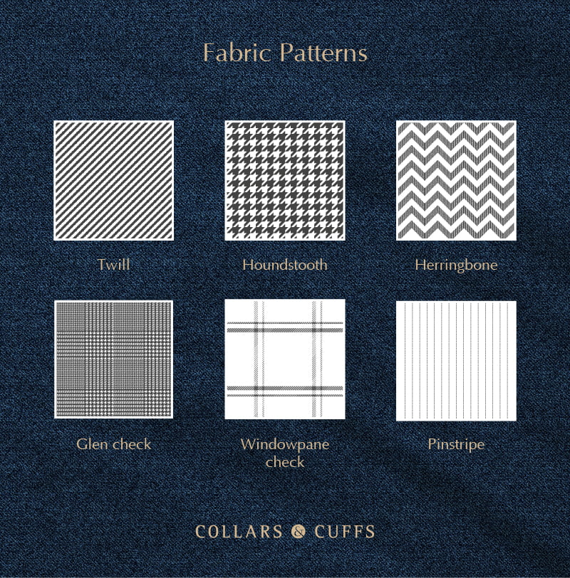 Men's bespoke suit fabric patterns